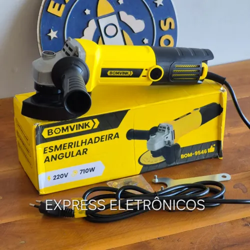 ESMERILHADEIRA LIXADEIRA 710W POTENTE ORIGINAL BOMVICK PROFISSIONAL NOVA GARANTIA