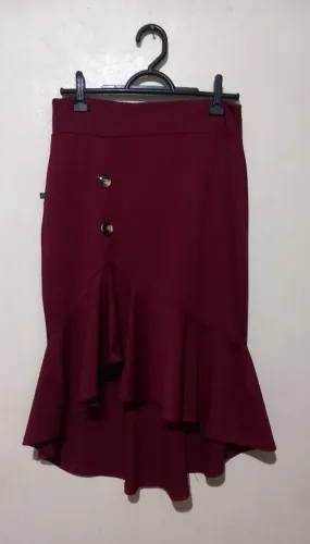 Saia sino vermelho escuro
