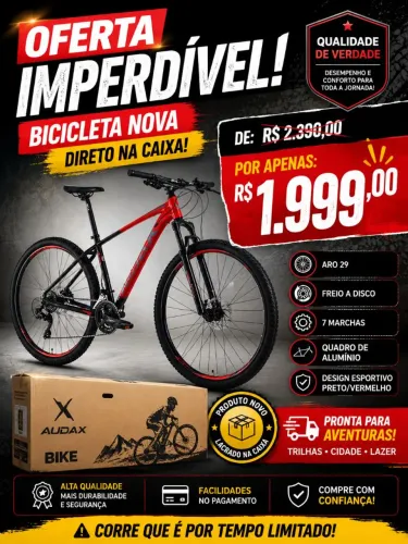 Bicicleta nova na caixa