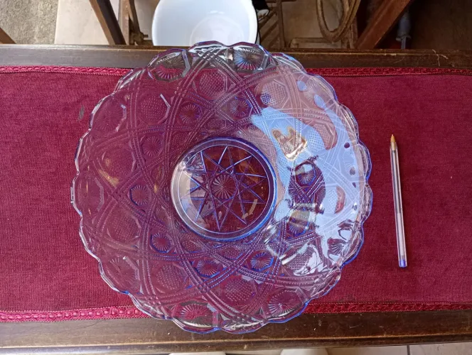 Fruteira em vidro antiga (ref:174)