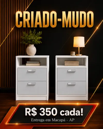 Criado-mudo: 2 Unidades