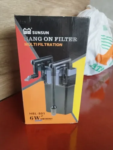 Filtro Externo Hbl-801 Sunsun 500 L/h Aquário Hang On