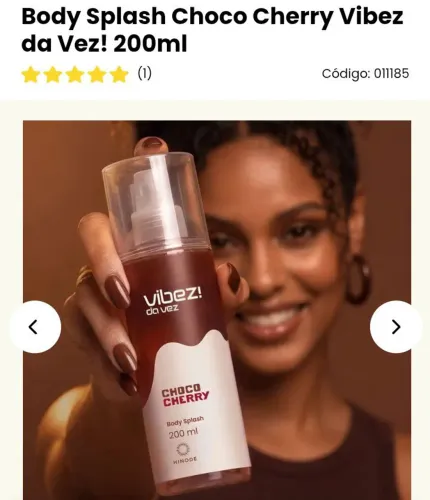 Body Splash chocolate e cereja 