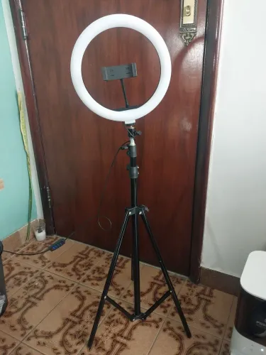 Ring light com tripé