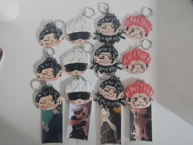 Chaveiros personagens de anime