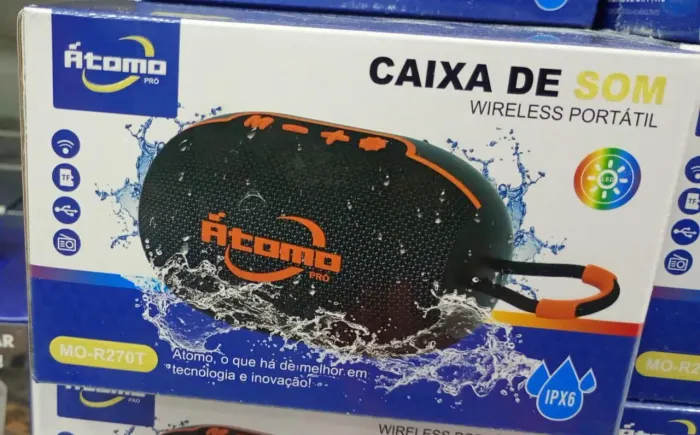 Caixa de som Bluetooth portatil