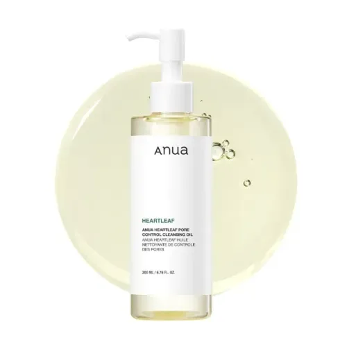 Óleo de limpeza Anua Heartleaf Pore Control, limpador facial em óleo removedor de cravos