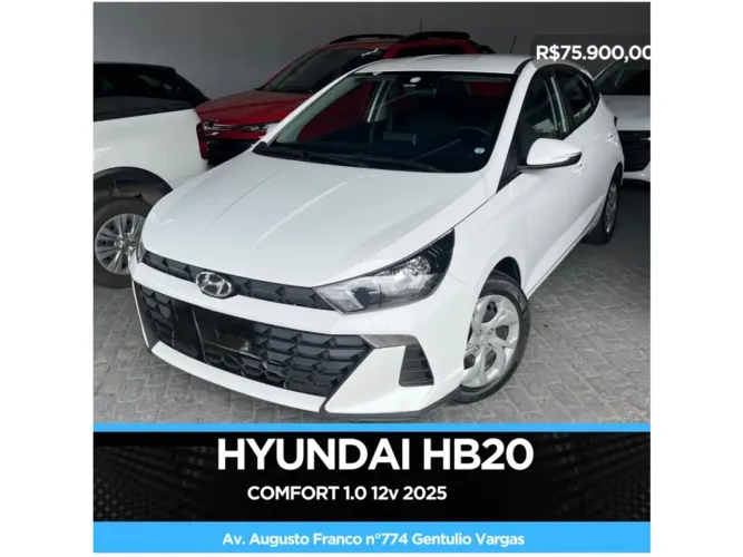 Hyundai HB20 Comfort 1.0 Flex 12V Mec. 2025