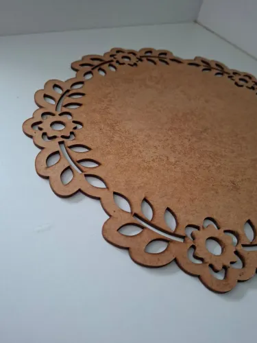 Souspla lugar americano peça mdf cortada a lase