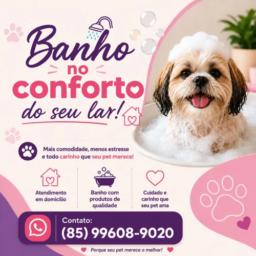 Banho a domicílio 