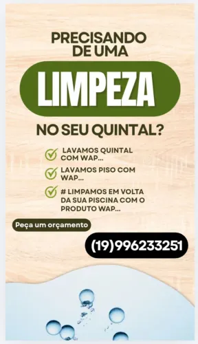 LIMPEZA DÊ QUINTAL,PISOS,PEDRAS,E ETC...