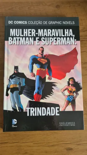 Mulher-maravilha batman e superman hq - trindade - eaglemoss