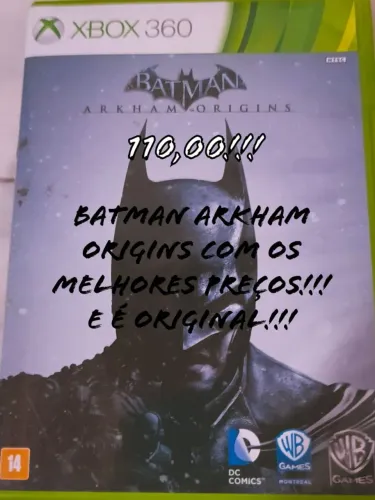 Jogo Batman Xbox 360 mídia física semi novo