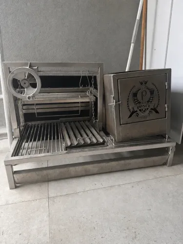 Churrasqueira Parrilla Inox 304 - 1 Metro - Completa