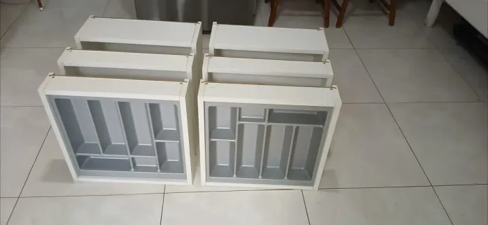 Lote com 6 Gavetas Novas (com Divisor de Talheres)