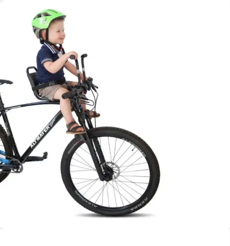 Cadeirinha frontal para bicicleta