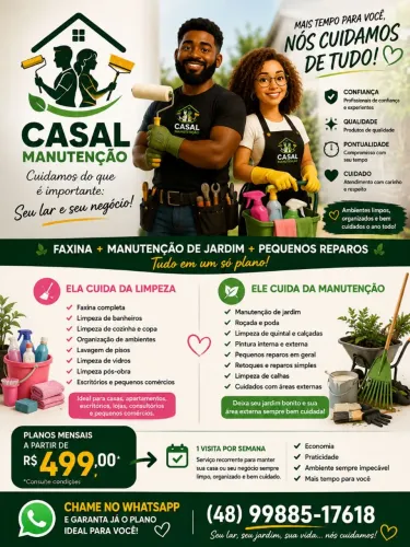 ? SEU LAR OU NEGÓCIO SEMPRE LIMPO E BEM CUIDADO!<br>