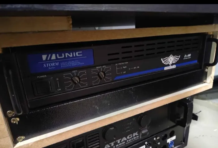 Amplificador de potência profissional único zx400