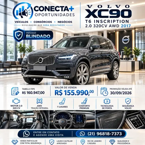 Volvo XC 90 T-6 Inscription 2.0 320cv 5P 2017