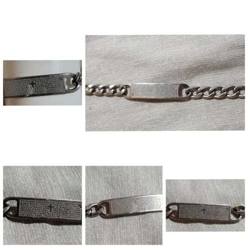 Vendo uma pulseira de prata unissex