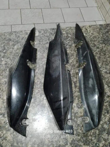 Lateral traseira de moto