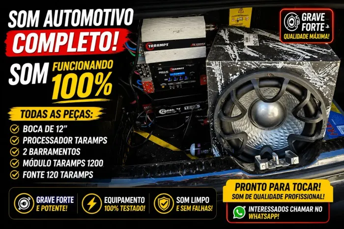 Som automotivo zerado