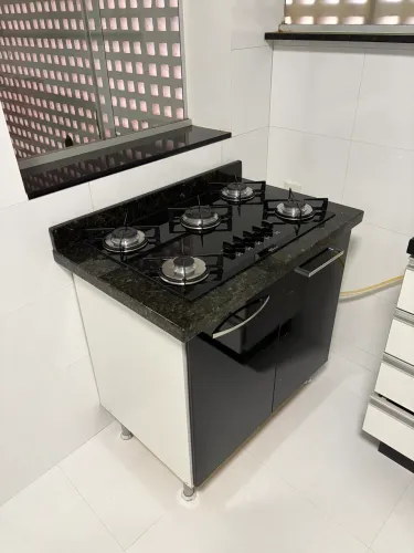 CookTop Fischer e conjunto armário/Bancada Mármore