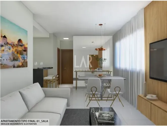 Apartamento à venda, 2 quartos, 1 suíte, 2 vagas, Santo Antônio - Belo Horizonte/MG