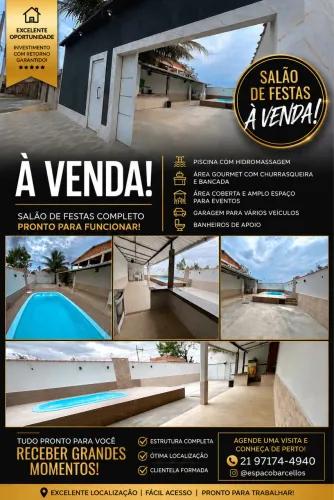 SALÃO DE FESTA À VENDA