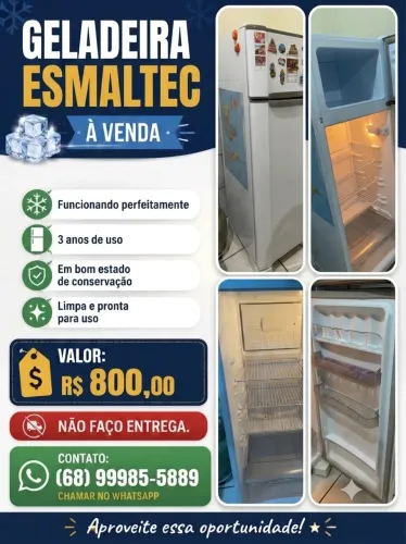 Geladeira Esmaltec 306 Litros
