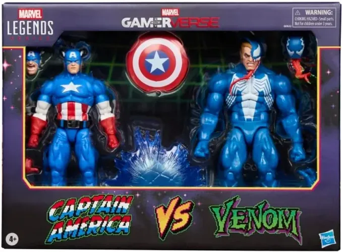 Marvel Legends Gameverse Capitão América Vs. Venom - Novo e Lacrado