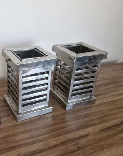 Porta Velas de Inox