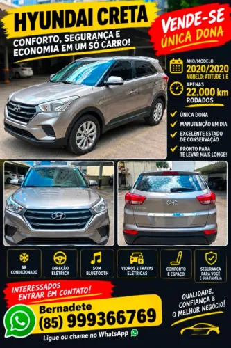 Hyundai Creta Attitude Plus 1.6 16V Flex AUT 2020