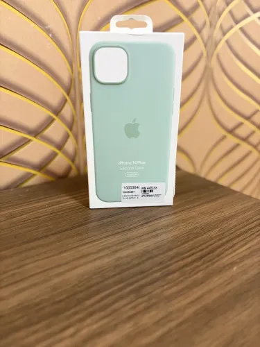 Capa silicone iPhone 14 Plus original Apple verde Lacrada