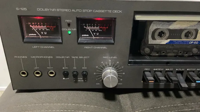 Toca fitas tape deck k7 gradiente linha S Defeito