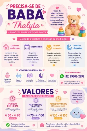 Serviços de Babá!