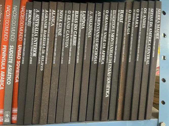 Coleção as regiões selvagens do mundo 18 volumes time life capa dura