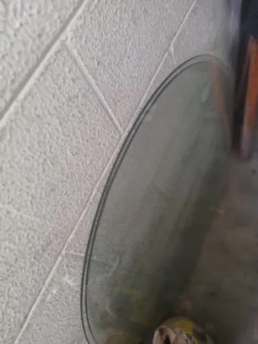 Tampo de mesa de vidro redondo