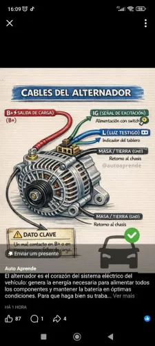 Manutenção e conserto alternador e motor de. Partida 