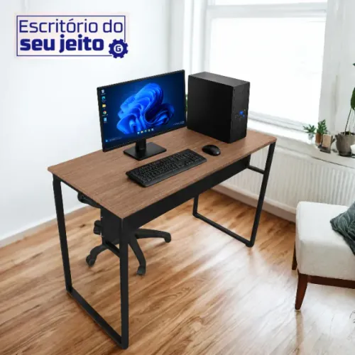 Mesa Industrial Reforçada 1,1m NOVA Birô Multiuso Notebook Computador Estudo Escrivaninha