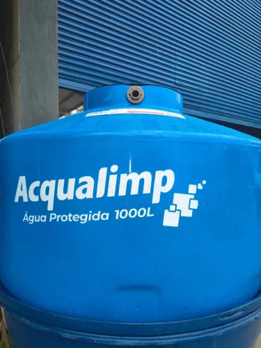 Caixa D`Água Tanque 1.000L Protegida Acqualimp NOVA