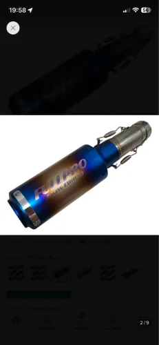 Vendo ponteira com link peipe completo serve pra ninja 400 e z 400