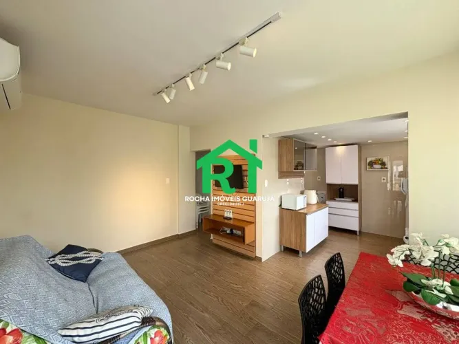 Apartamento à beira mar com 2 quartos à venda em Pitangueiras, Guarujá
