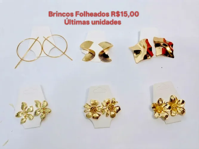 Brincos Folheados