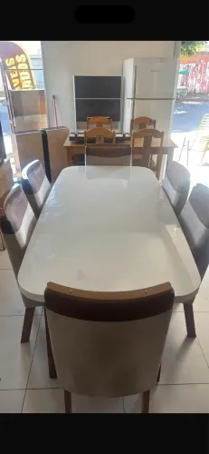 Mesa 6 cadeira seminova