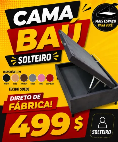 PROMOÇÃO BASE BAÚ SOLTEIRO