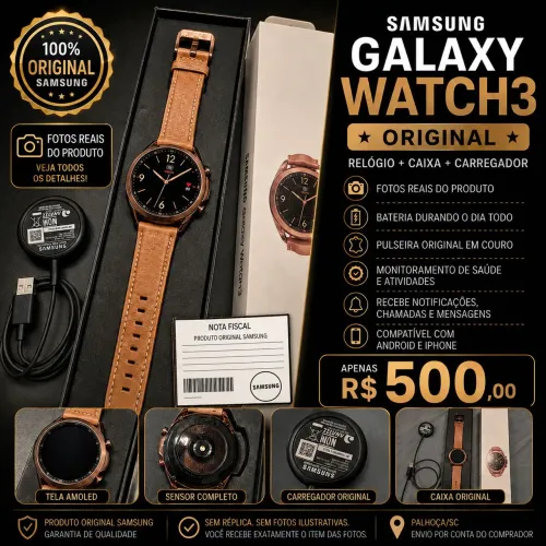 Vendo SAMSUNG GALAXY WATCH3 ORIGINAL (COM NF)