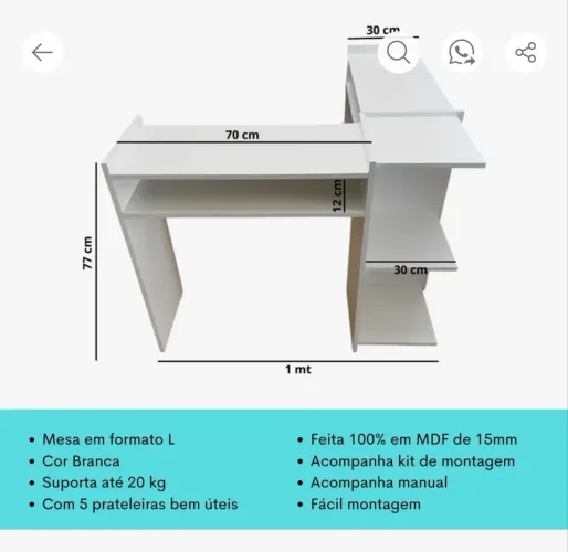Mesa de manicure 