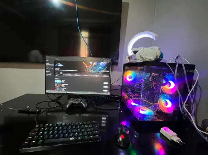 Troco Pc gamer Ryzen 5600g rtx 5060 8 gb oc