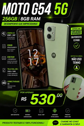 ? MOTOROLA MOTO G54 5G - 256GB | 8GB RAM ?